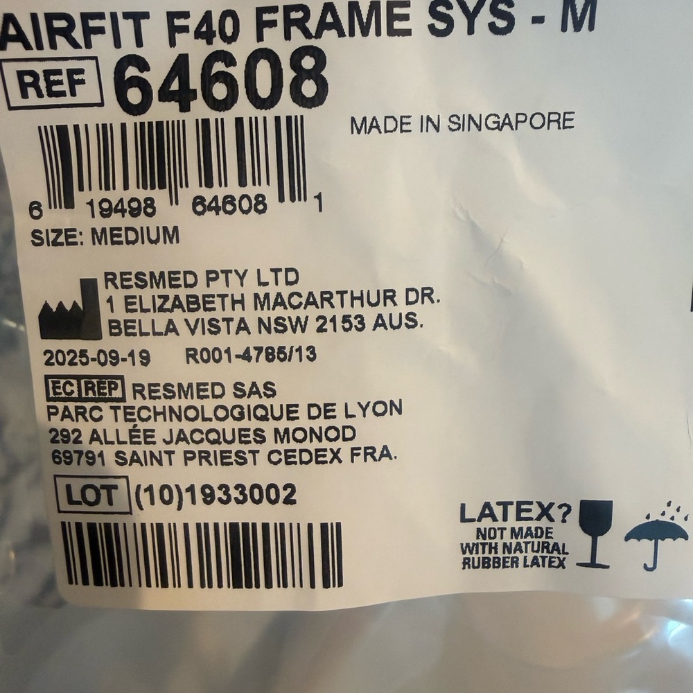 AirFit F40 Frame System - Medium